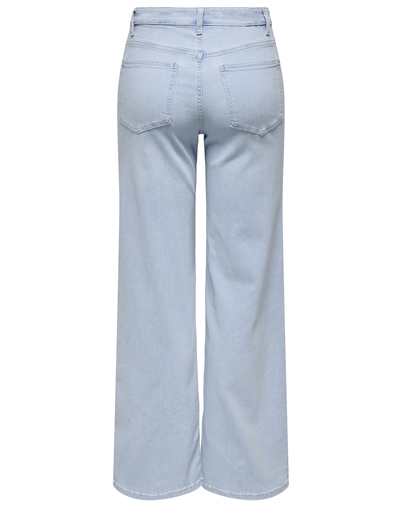 Only - ONLMadison Blush HW Wide Jeans - Light Blue Bleached